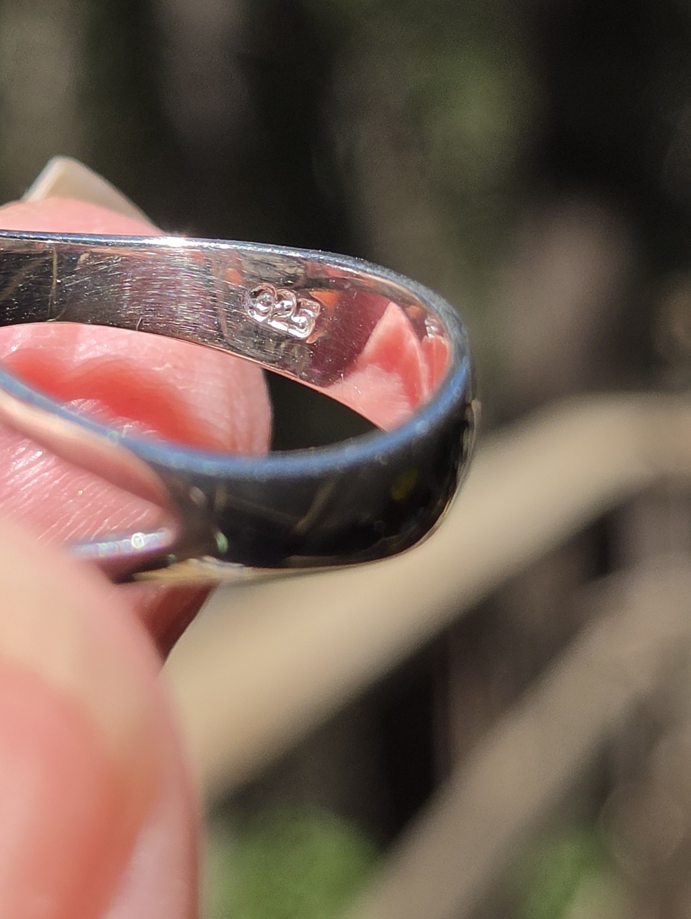 Rutilated 35k Quarts Amethyst & Tourmaline Cocktail Sterling &gold Ring Sz8 - Picture 8 of 8